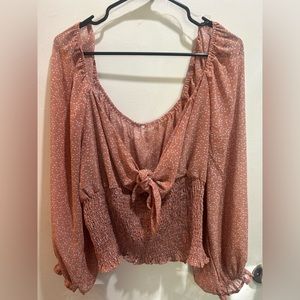 Plus size off the shoulders top